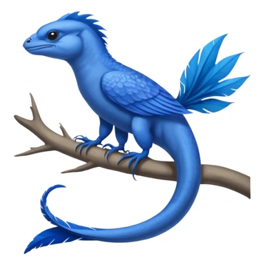 Mountain-Blue-Bird-Blue-Iguana-Blue-Betta-Fish-Russian-Blue-Cat-Fusion-animal-hybrid-creature sticker