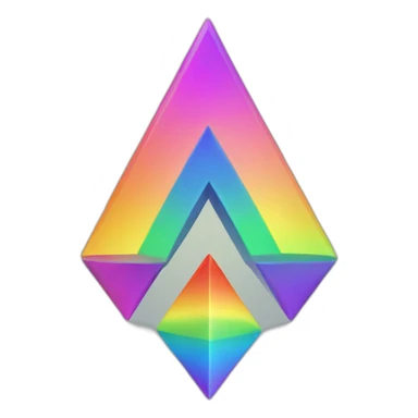 ethereum symbol rainbow sticker