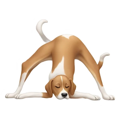 Dog doing a headstand  sticker