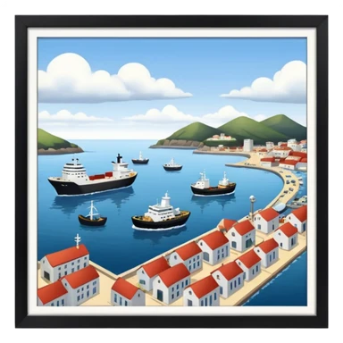 Sea Port import sticker