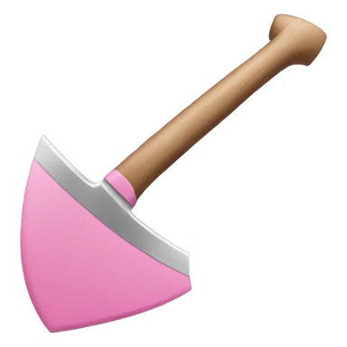 Pink axe sticker