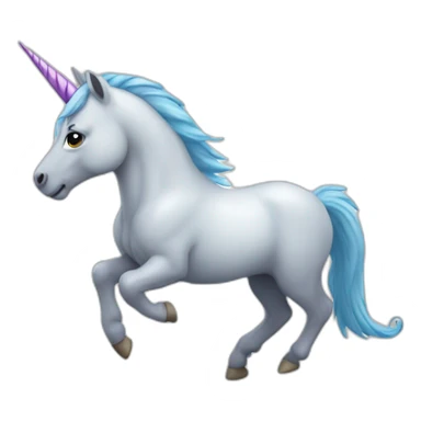 licorne qui marche sticker