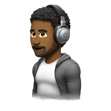 Listening to my music working out sticker