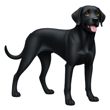 Perro labrador negro sticker