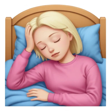 sleeping pink sweatshirt sticker