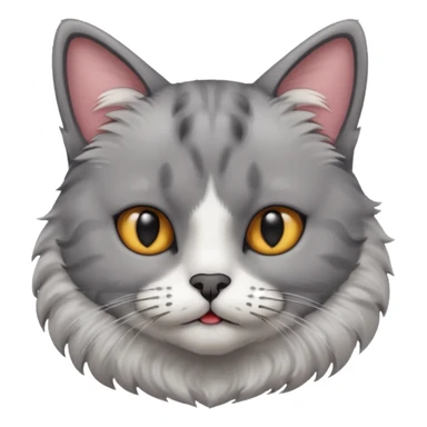 cat with black moustache sticker