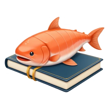 Livros com a cor salmão, livro fechado  sticker