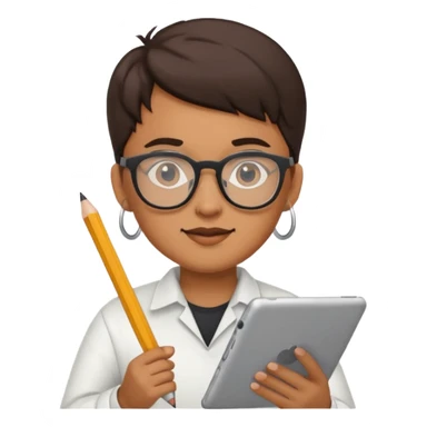 graphic designer with props

 sticker