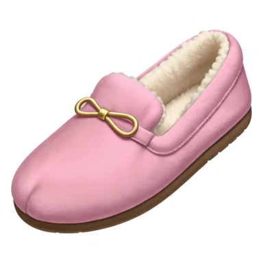 A pink house slipper thrown by the mother. sticker