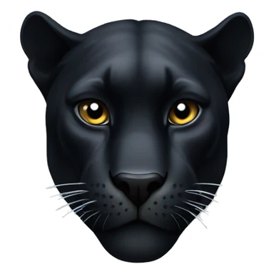Black aggresiv panther looking to the left sticker