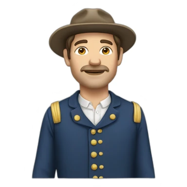 french man in french clothing sticker