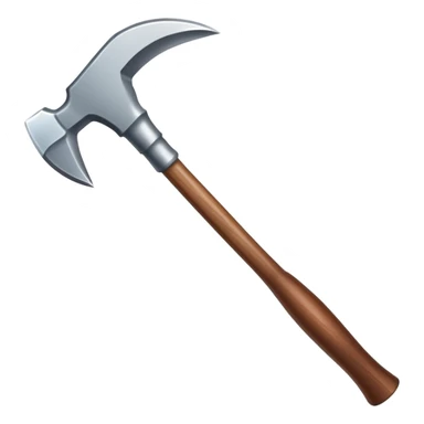 diamond pickaxe with brown handle sticker