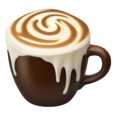 raf coffee with cream and sugar sticker