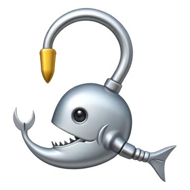 fishing hook sticker