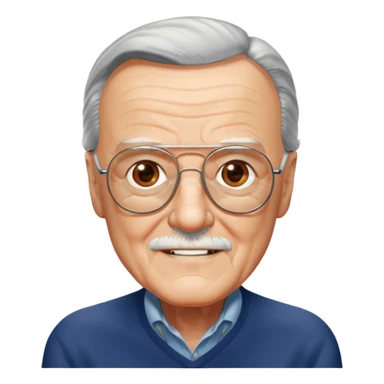 stan lee marvel movies character face only younger sticker