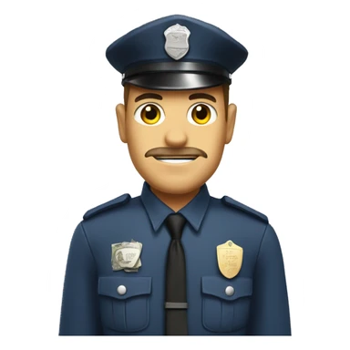 policeman with theft sticker