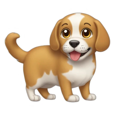 Cat mélanger avec un dog sticker