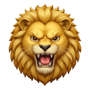 Angry lion sticker