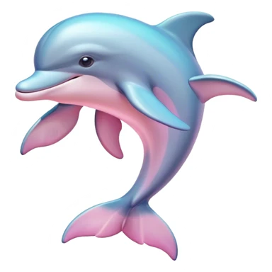Pastel-pink-colors-dolphin sticker