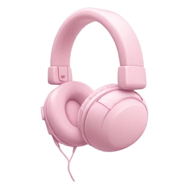 Light pink headphones sticker