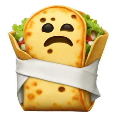 a buritos with chesse on top sticker