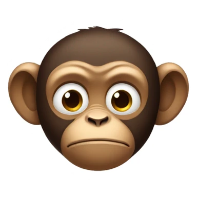 ios emoji monkey sad sticker