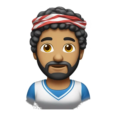 Middle eastern with USA shirt sticker