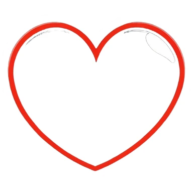 A Red knitted heart sticker