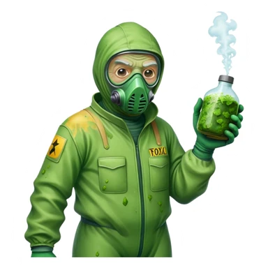 Gardener old Bob poison weeds from the toxic avenger sticker