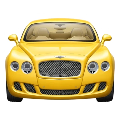 Yellow Bentley sticker