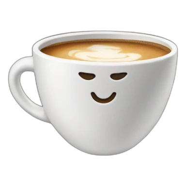 cup of coffee surrounded by the clouds sticker