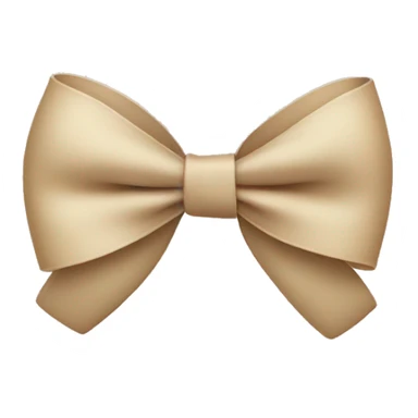 Beige bow sticker