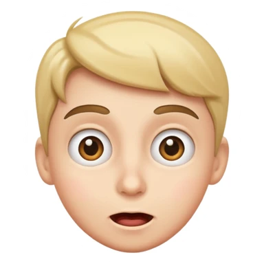 surprised face with a smirk sticker