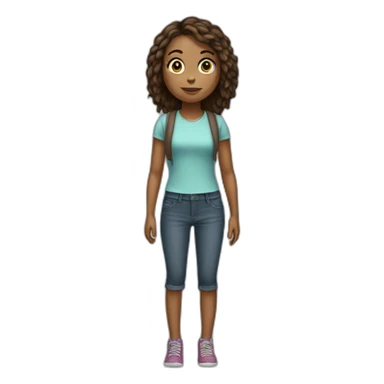 girl-full-body sticker