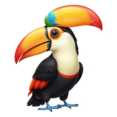 Toucan blowing a kiss sticker