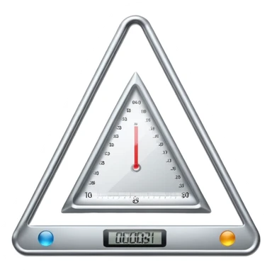  triangle measurement scale sticker