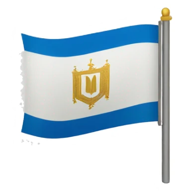Flag of kingdom of Jerusalem  sticker