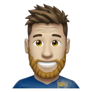 Messi with Boca Juniors TShirt sticker