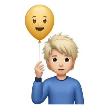 Balloon & Static Hair sticker