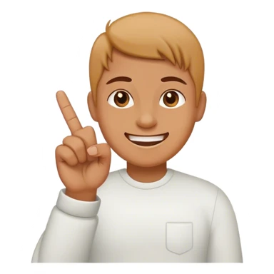 smiling with middle finger up sticker