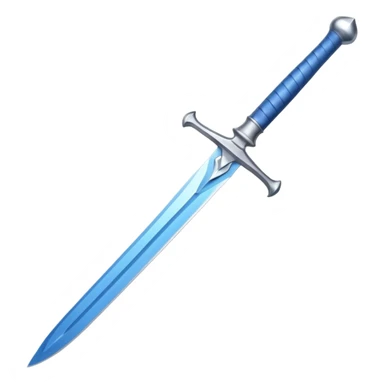 Frost Edge — blue blade + silver hilt sticker