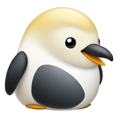A blonde penguin sticker
