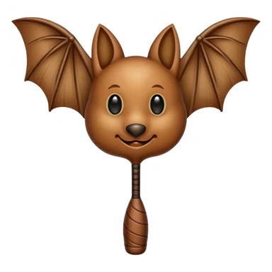 Wooden bat sticker