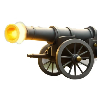 Cannon fire sticker