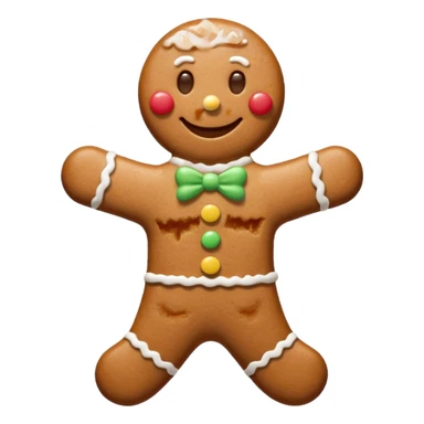 gingerbread man sticker