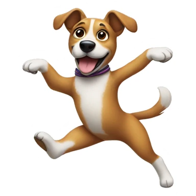 Dog dancing Ballet sticker