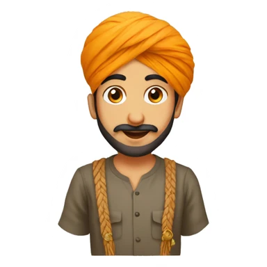 Sardar boy with patka  sticker