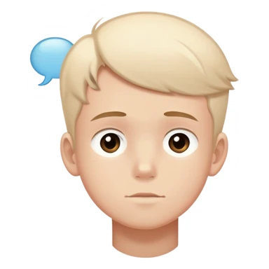 boy with think bubble sticker