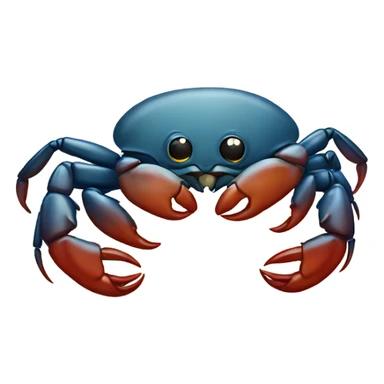 Crab kissing sticker