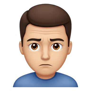Confused face sticker